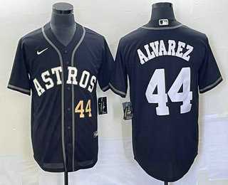 Men's Houston Astros #44 Yordan Alvarez Number Black Cool Base Stitched Baseball Jersey,We sell and wholesale Men's Houston Astros #44 Yordan Alvarez Number Black Cool Base Stitched Baseball Jersey on line form chian!
